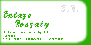 balazs noszaly business card